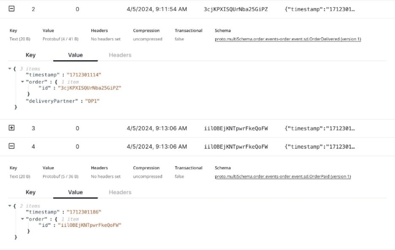 Defining multiple schemas